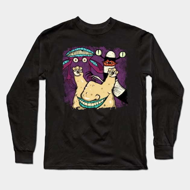 Aaahh!!! Real monsters Long Sleeve T-Shirt by Biscuit